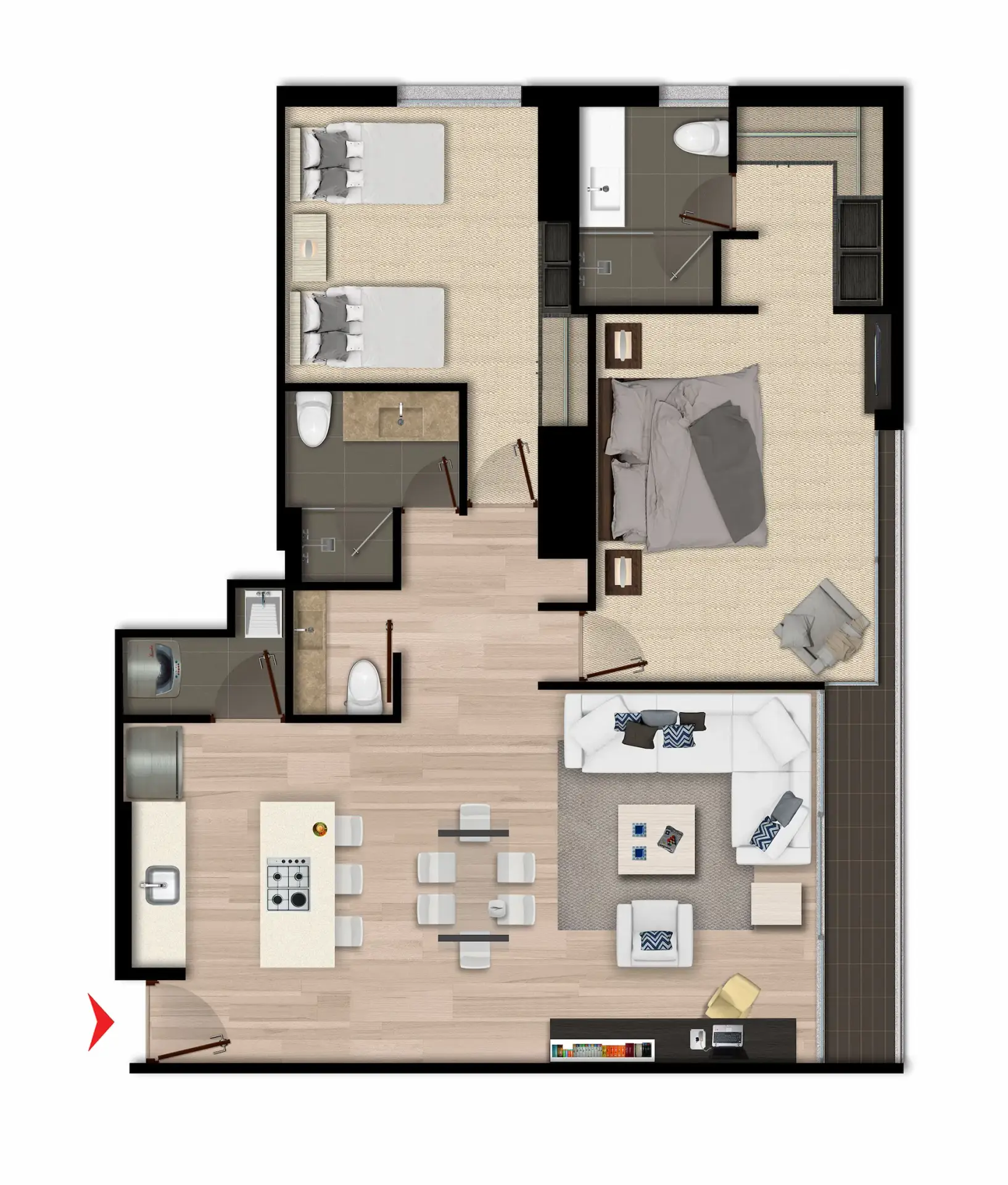 Mapa Apto 408-508