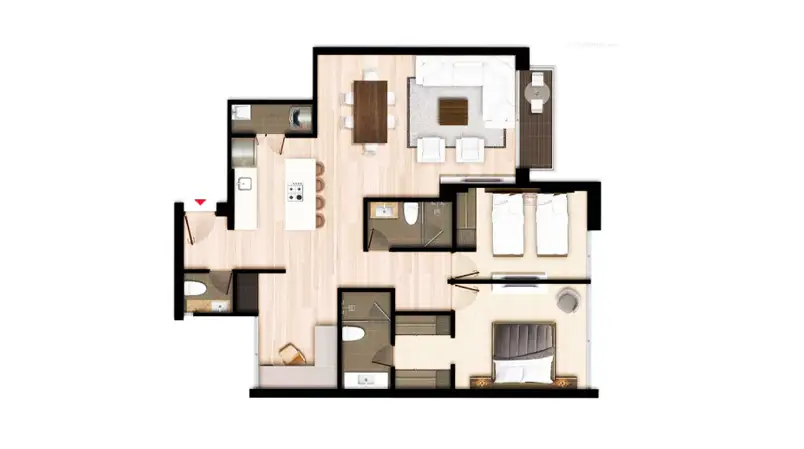 Plano Apto Casa Artek 1