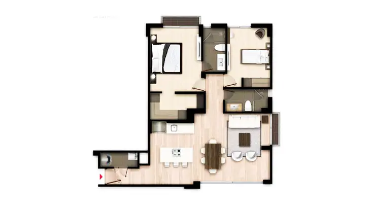 Plano Apto Casa Artek 8