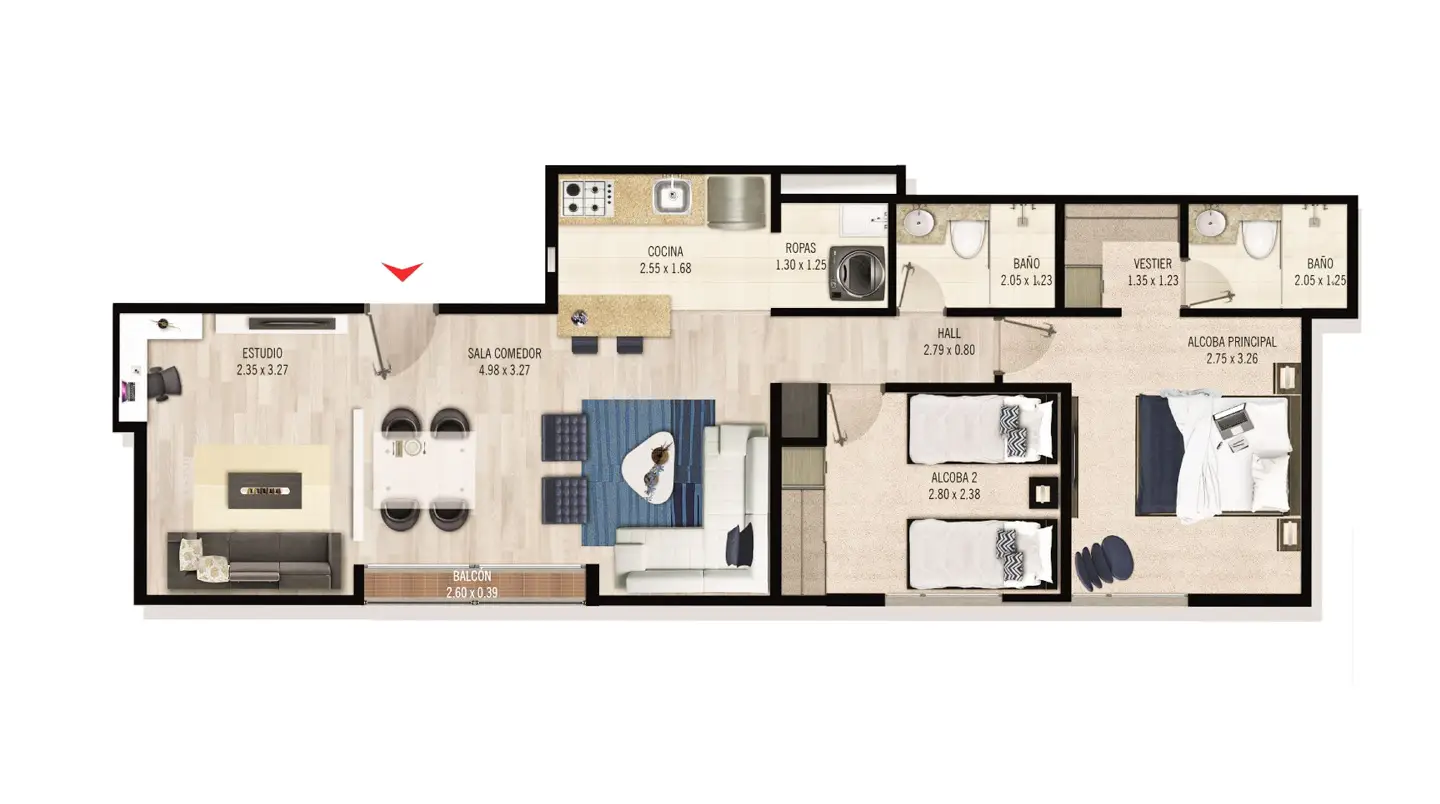 PLANO APTO ENTREVERDE RESERVADO 3